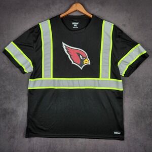 Arizona Cardinals Safety Shirt Mens 2XL Black Reflective Buffalo Outdoors Hi-Vis